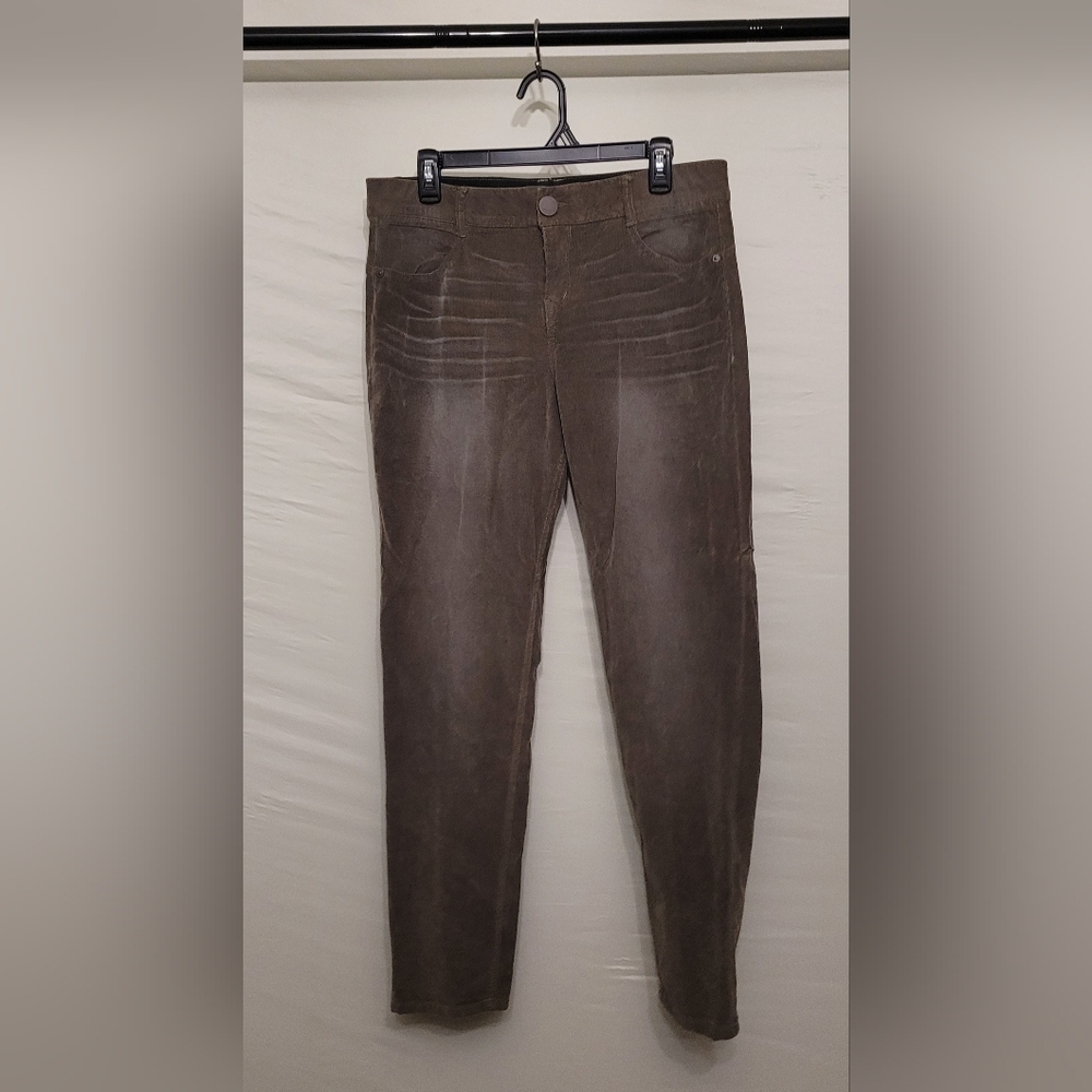 JOLT Grey Fine Corduroy Velvet Creased Skinny Pant Size 15 Juniors